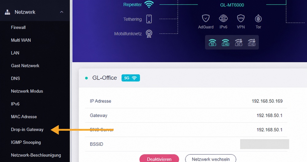 click drop-in gateway