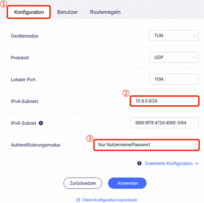 ovpn configuration