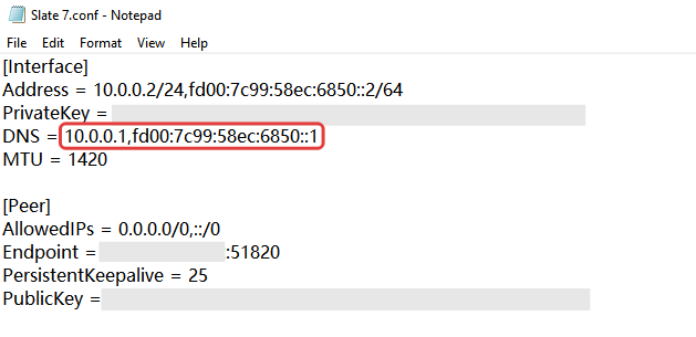 edit config