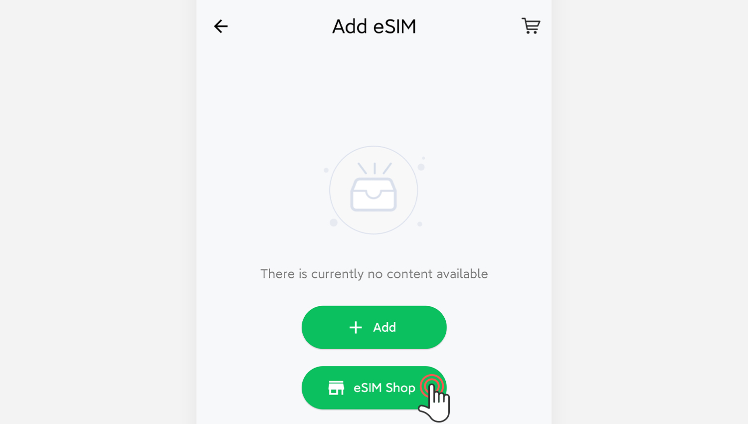 Buy an eSIM Profile via eSIM Shop