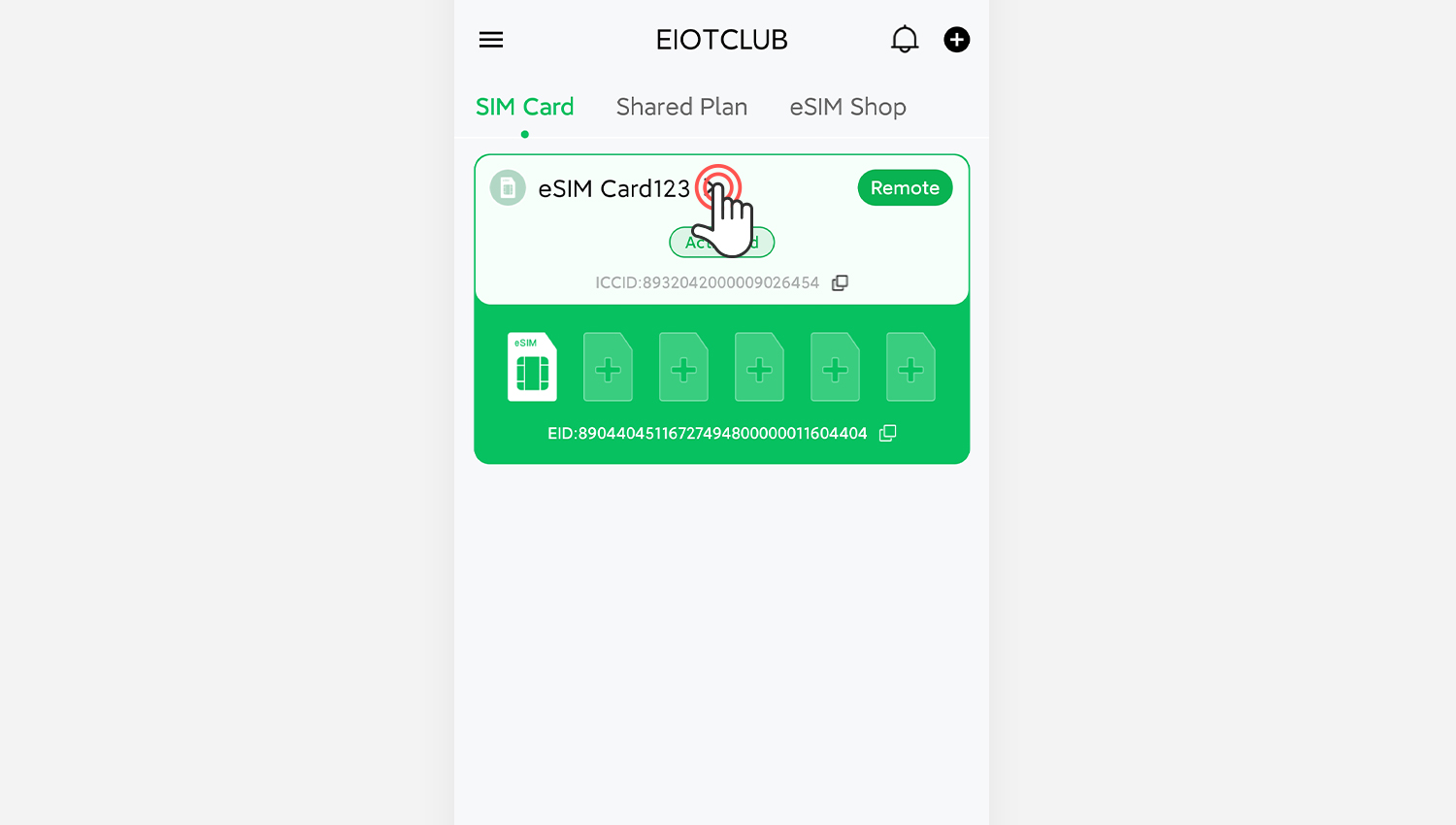 Open SIM Card Settings