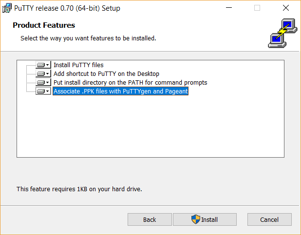 Putty Install 3