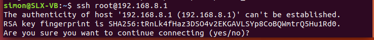Ubuntu sshin router 1