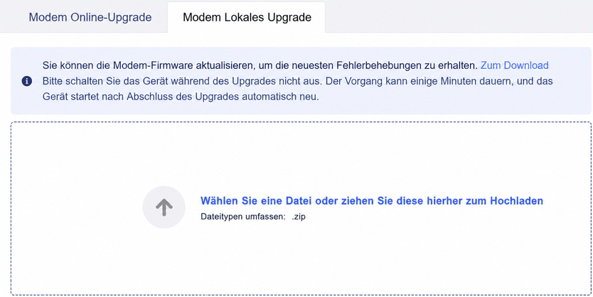 Lokales Modul-Upgrade