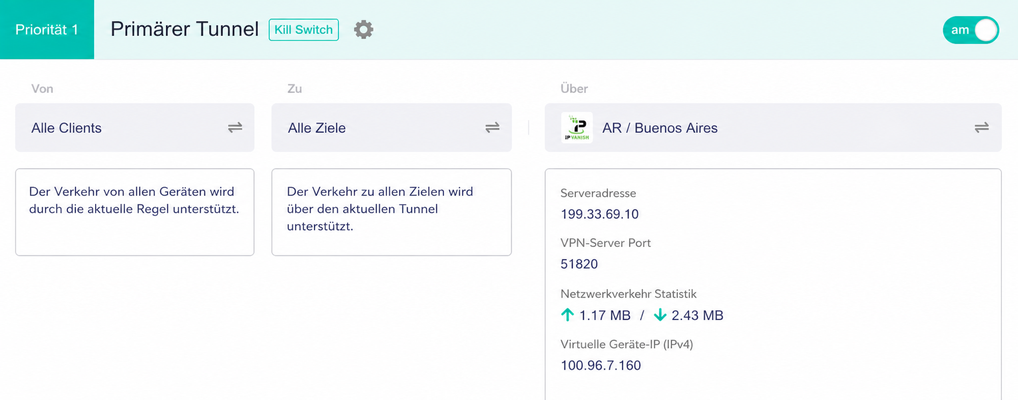 vpn dashboard