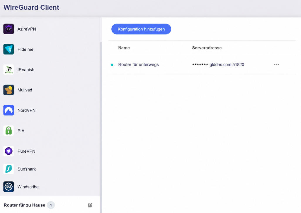 client connected