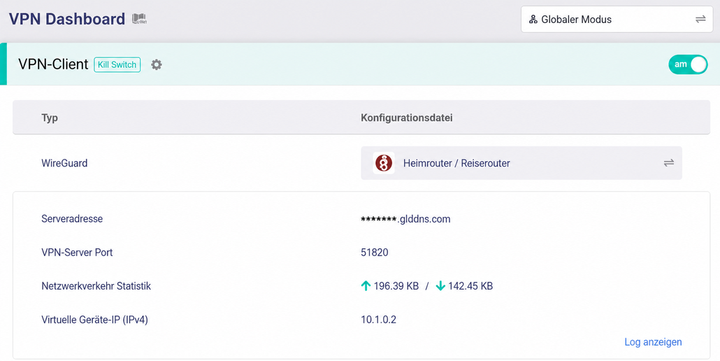 client dashboard