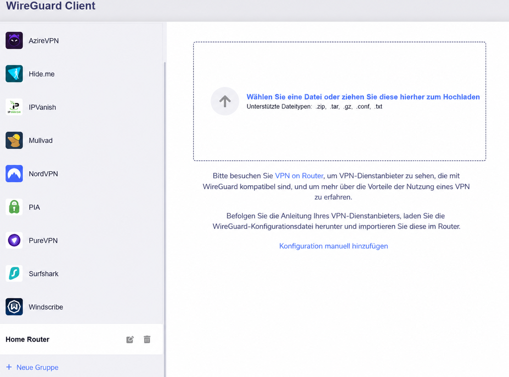 client upload file