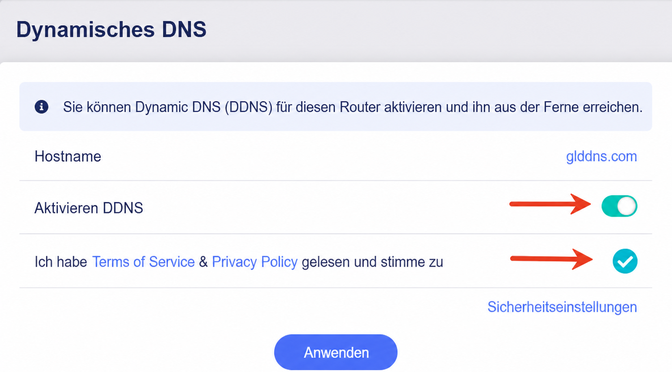 enable ddns