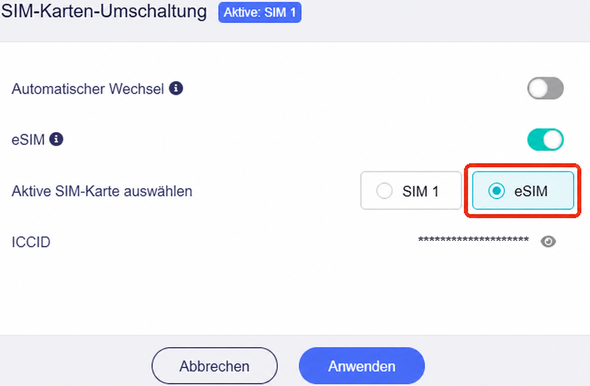 active sim card