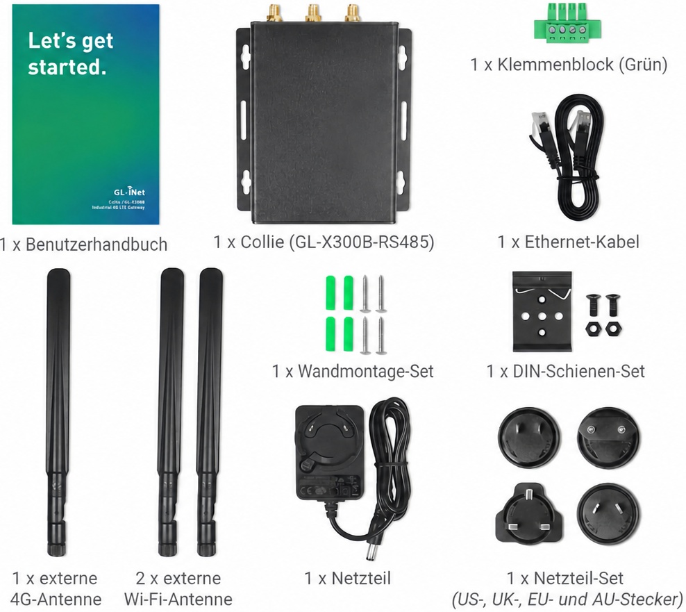 gl-x300b package contents
