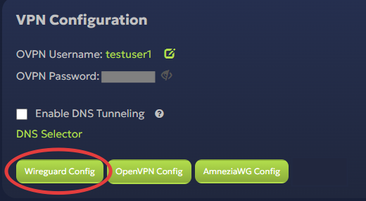 starvpn wireguard config download