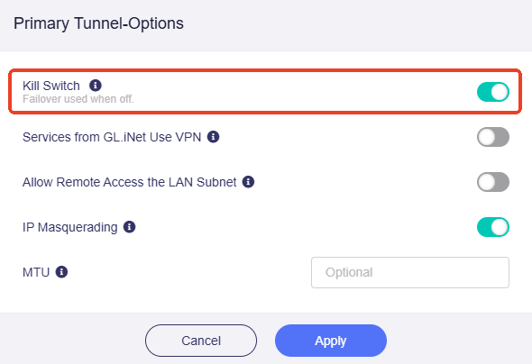 tunnel options 2