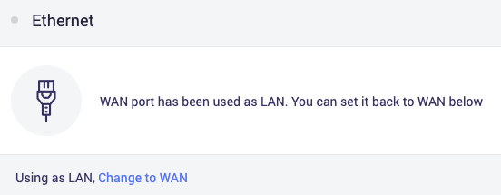 using as lan