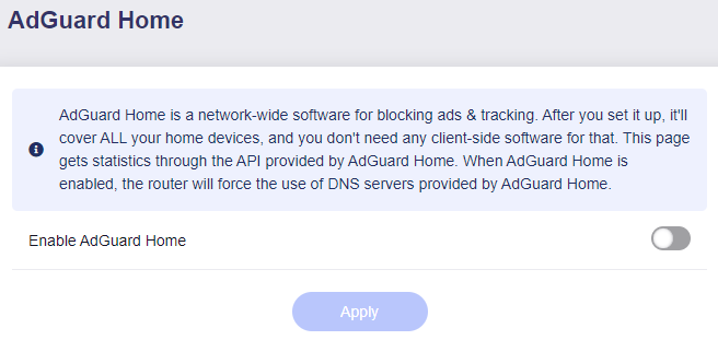 adguard home is stopped