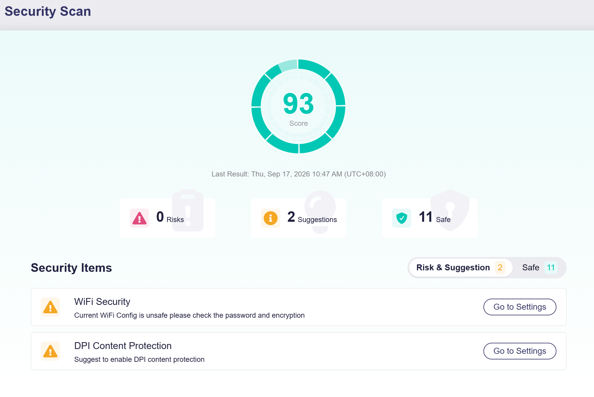 security scan