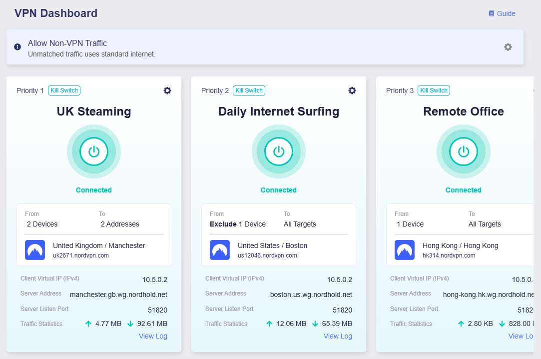 VPN Dashboard