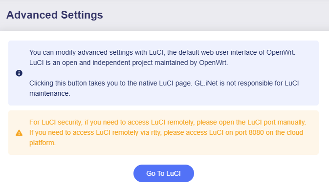 advanced settings
