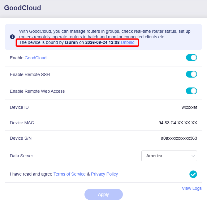 goodcloud bound