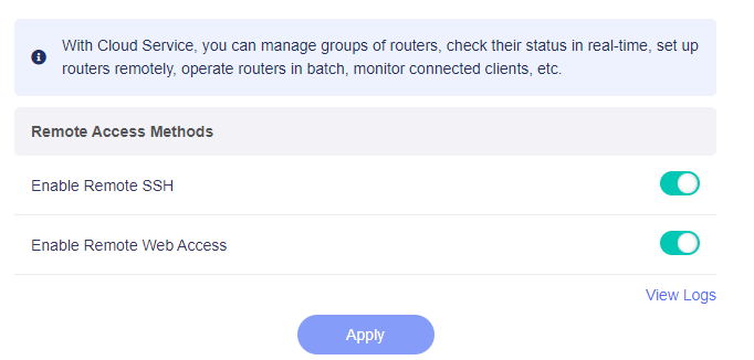 enable remote access