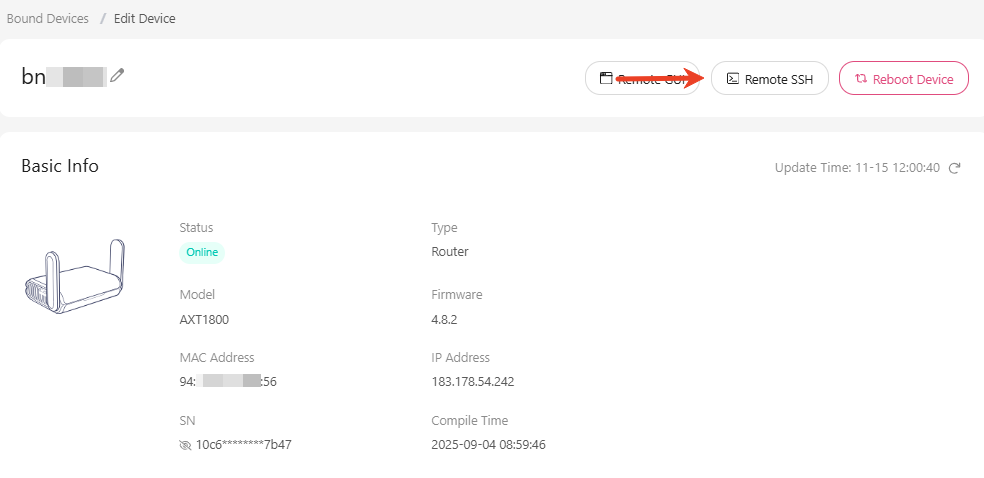 remote access device terminal