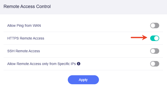 enable https remote access