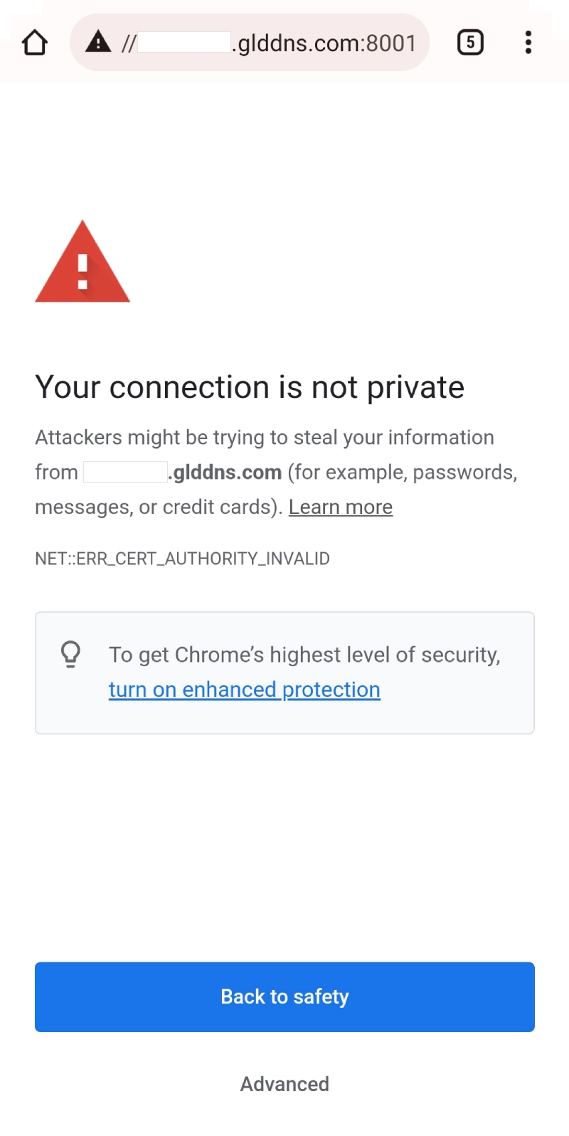 HTTPS-Remote-Access-on-Android-Chrome