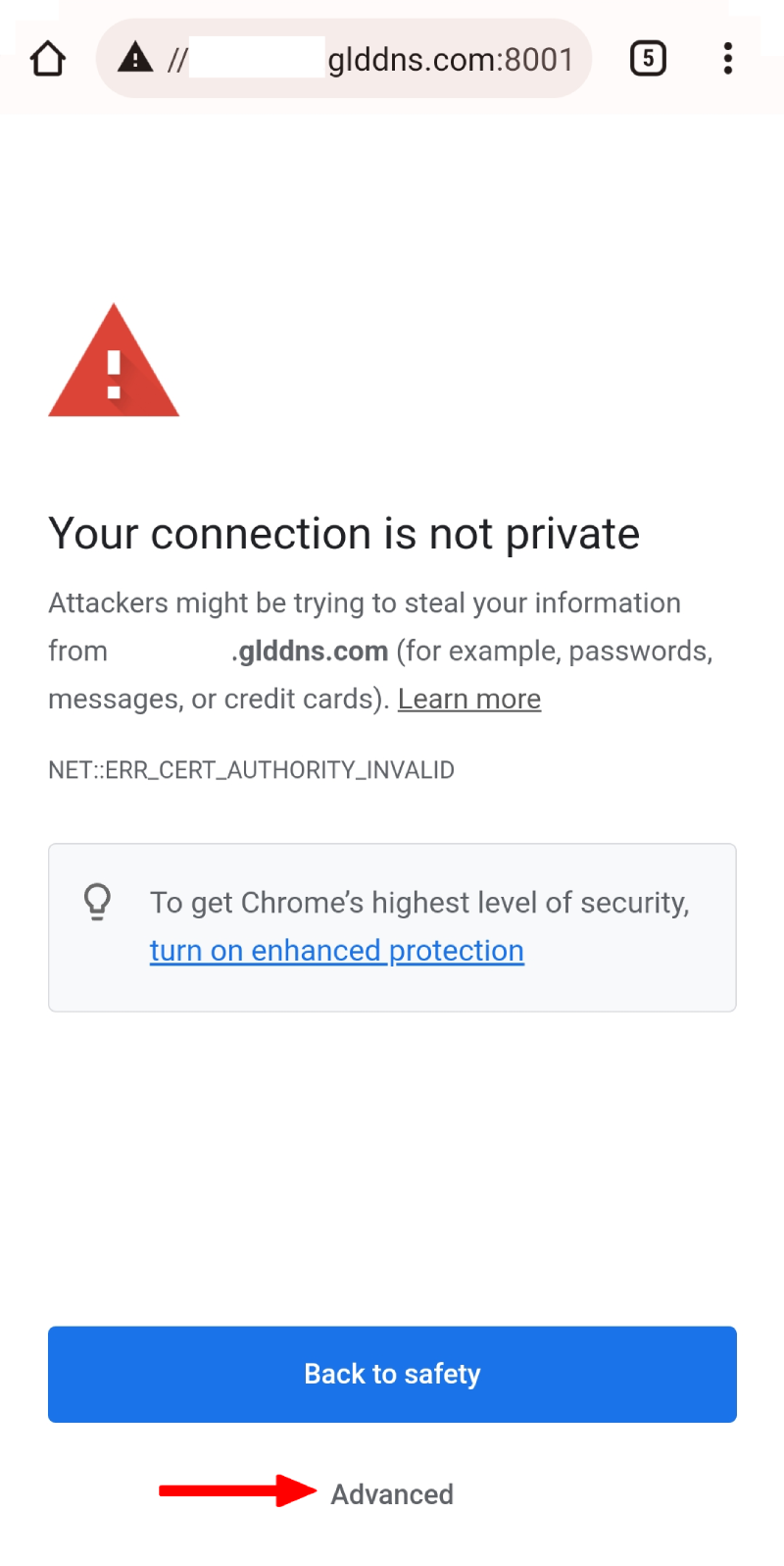 HTTPS-Remote-Access-on-Android-Chrome