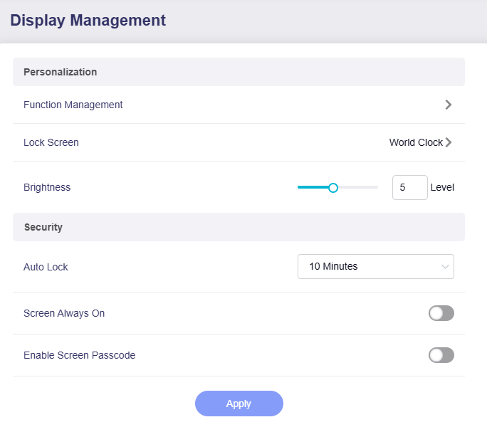 display management
