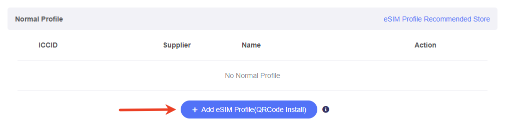 add esim profile