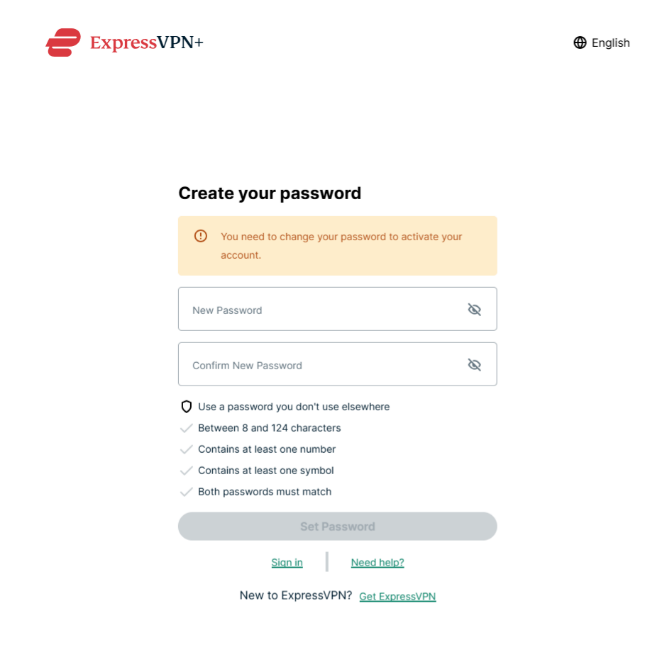create password