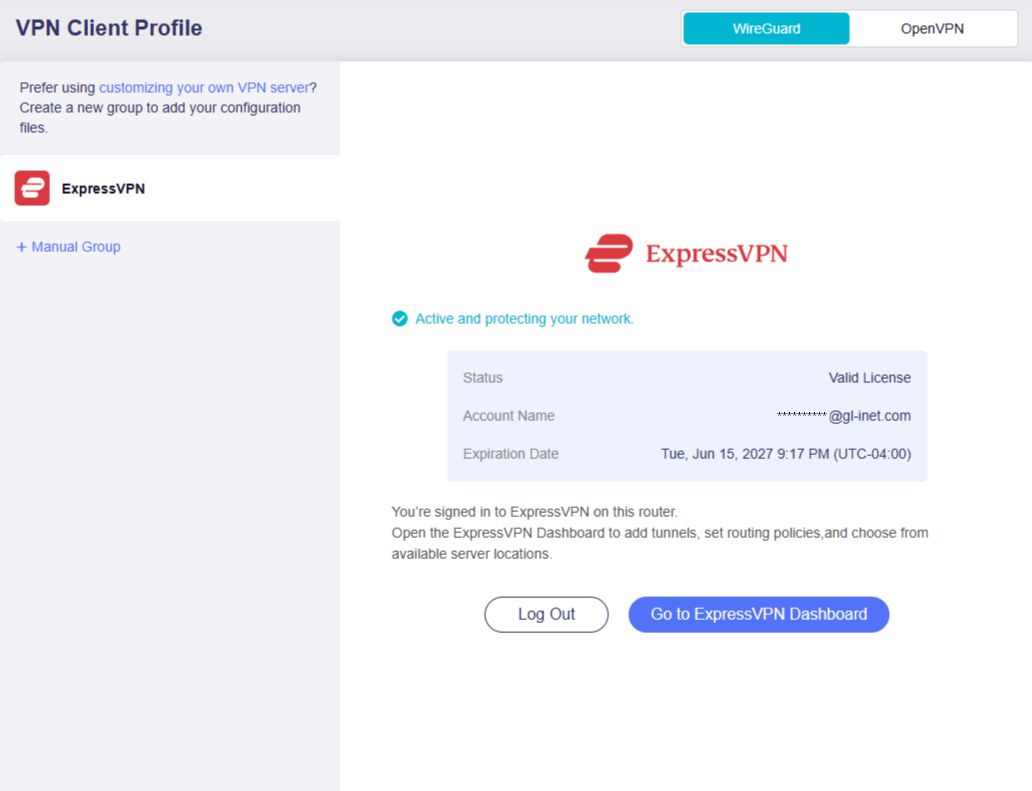 expressvpn signed in