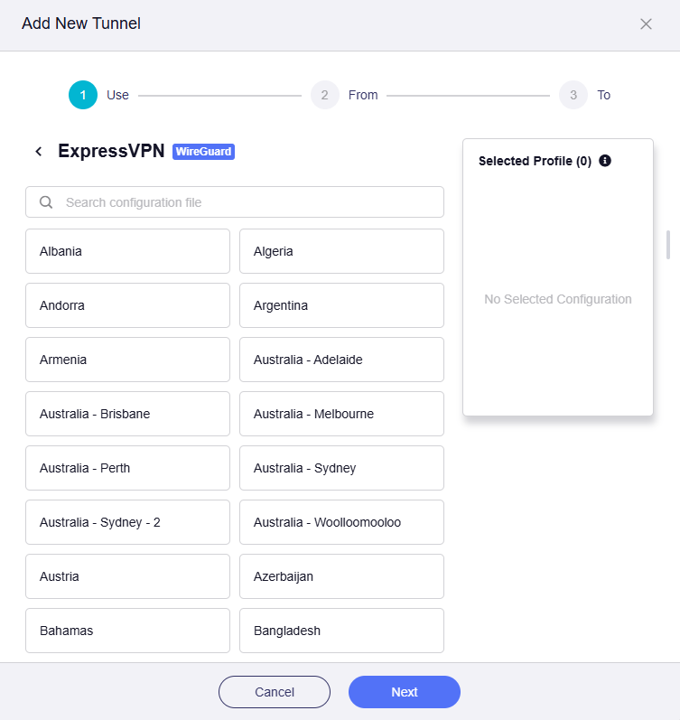 select profile