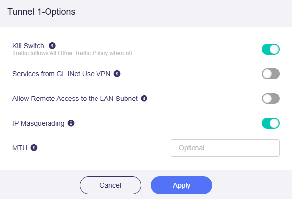 tunnel options2