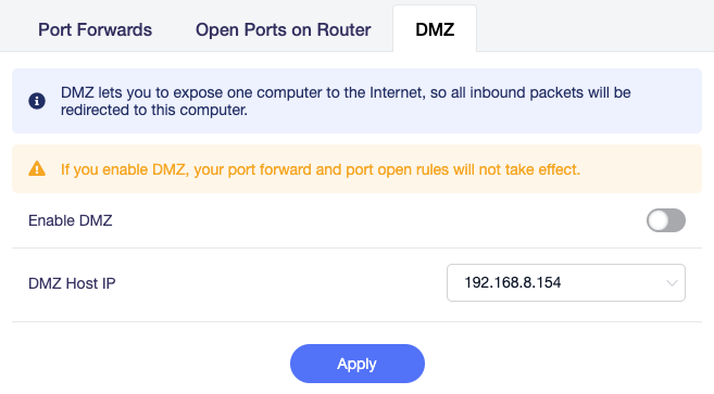Port Forwards