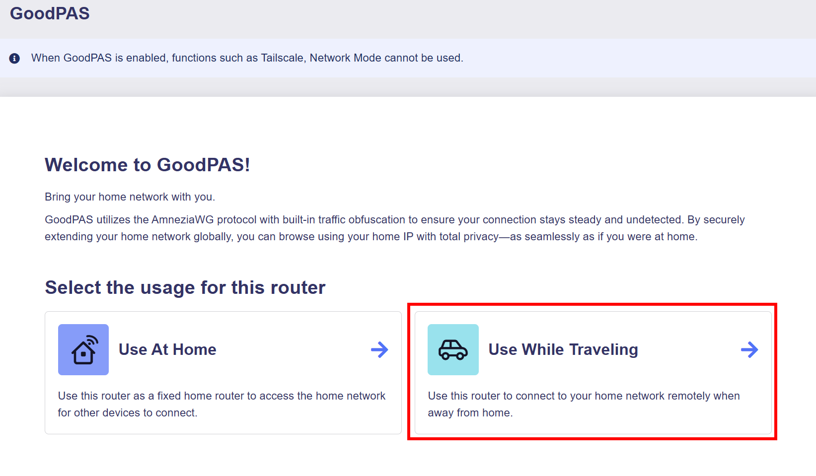 use at travel