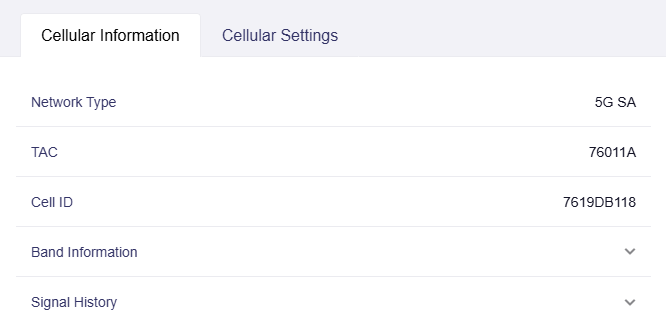 cellular info
