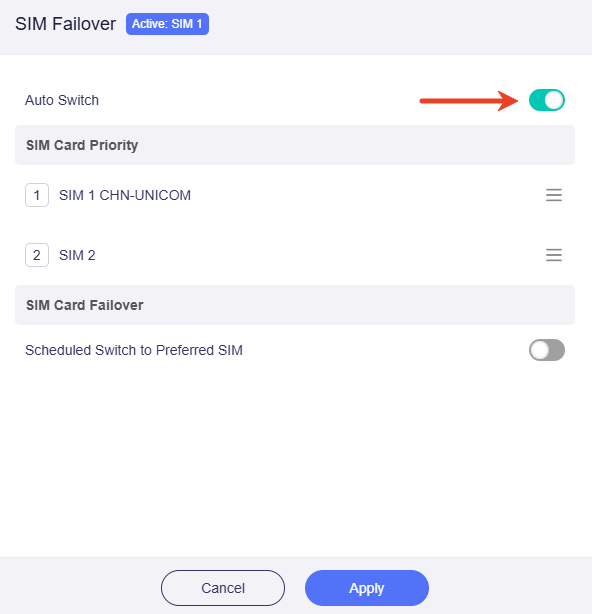 sim auto switch
