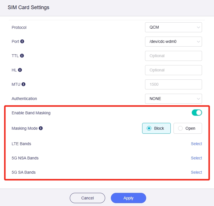 single sim card settings 2