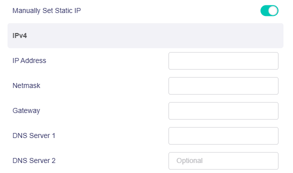 set static ip