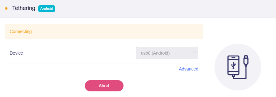 android connecting