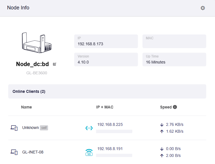mesh node info