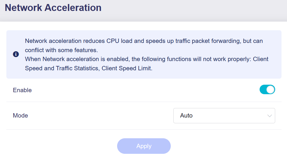 Network Acceleration