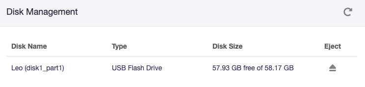 network storage, disk found