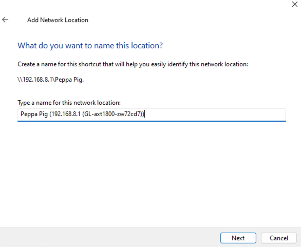 windows 11 add network location