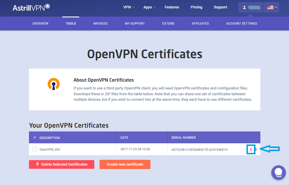 download certificate