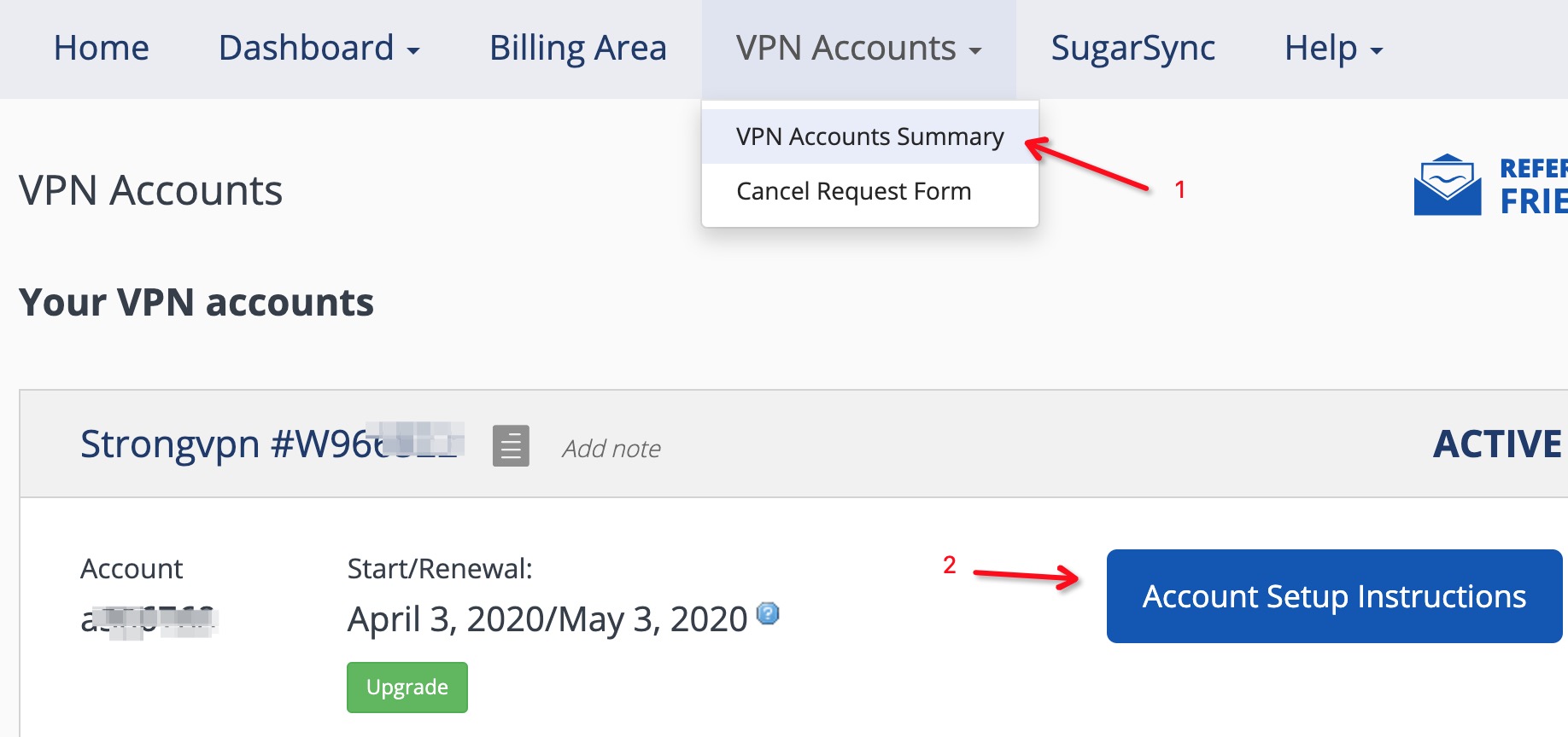 strongvpn setup 1