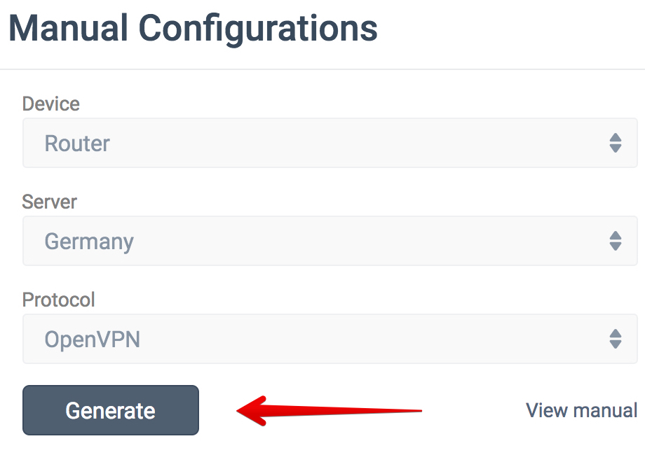 vpn unlimited generate configuration
