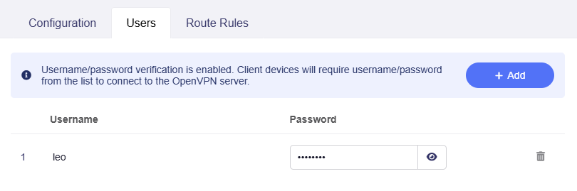openvpn server add a user