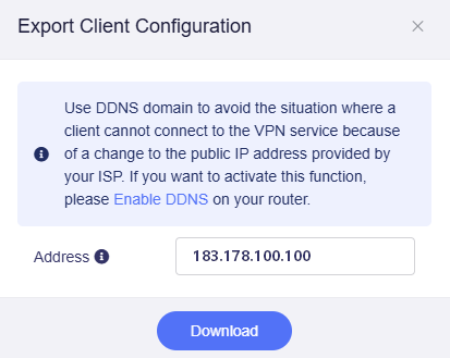 openvpn export config